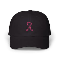 Breast Cancer Awareness Embroidered Ribbon Classic Dad Hat