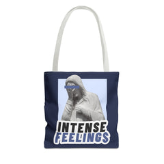 Intense Feelings Tote Bag - Navy Print