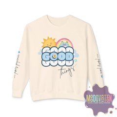 Good Things Unisex Lightweight Crewneck Sweatshirt - Spring Edition Moodovation