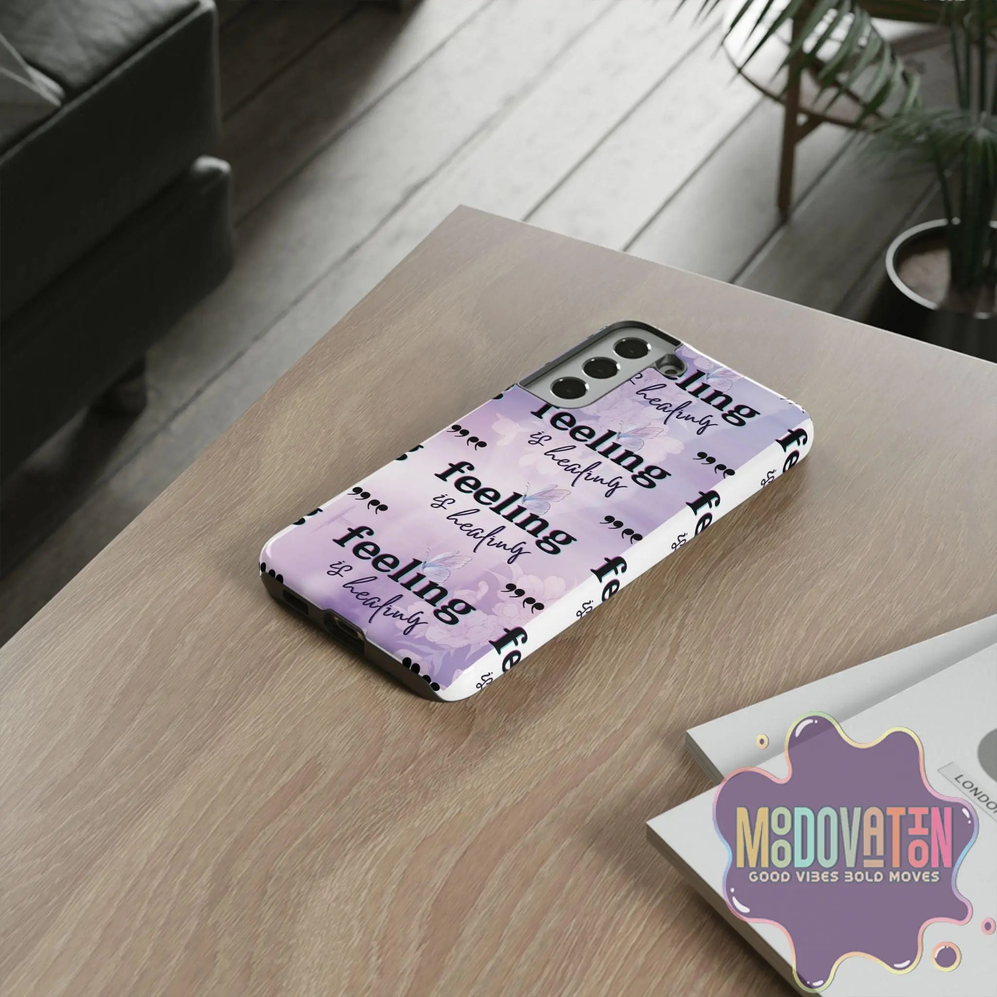 Feeling Is Healing Phone Case - Lilac - MOODOVATION