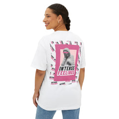 Intense Feelings – Pink Print Unisex Oversized Tee