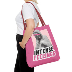 Intense Feelings Tote Bag - Pink Print
