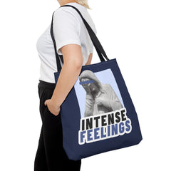 Intense Feelings Tote Bag - Navy Print