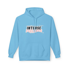 Intense Feelings Unisex Midweight Hoodie - Rose Pink Print