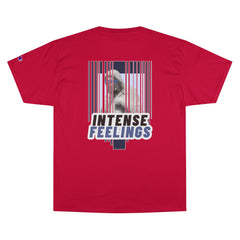 Intense Feelings - Navy Print Unisex Champion T-Shirt