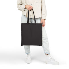 Breast Cancer Awareness Canvas Tote Bag – Courage, Strength & Faith Ribbon