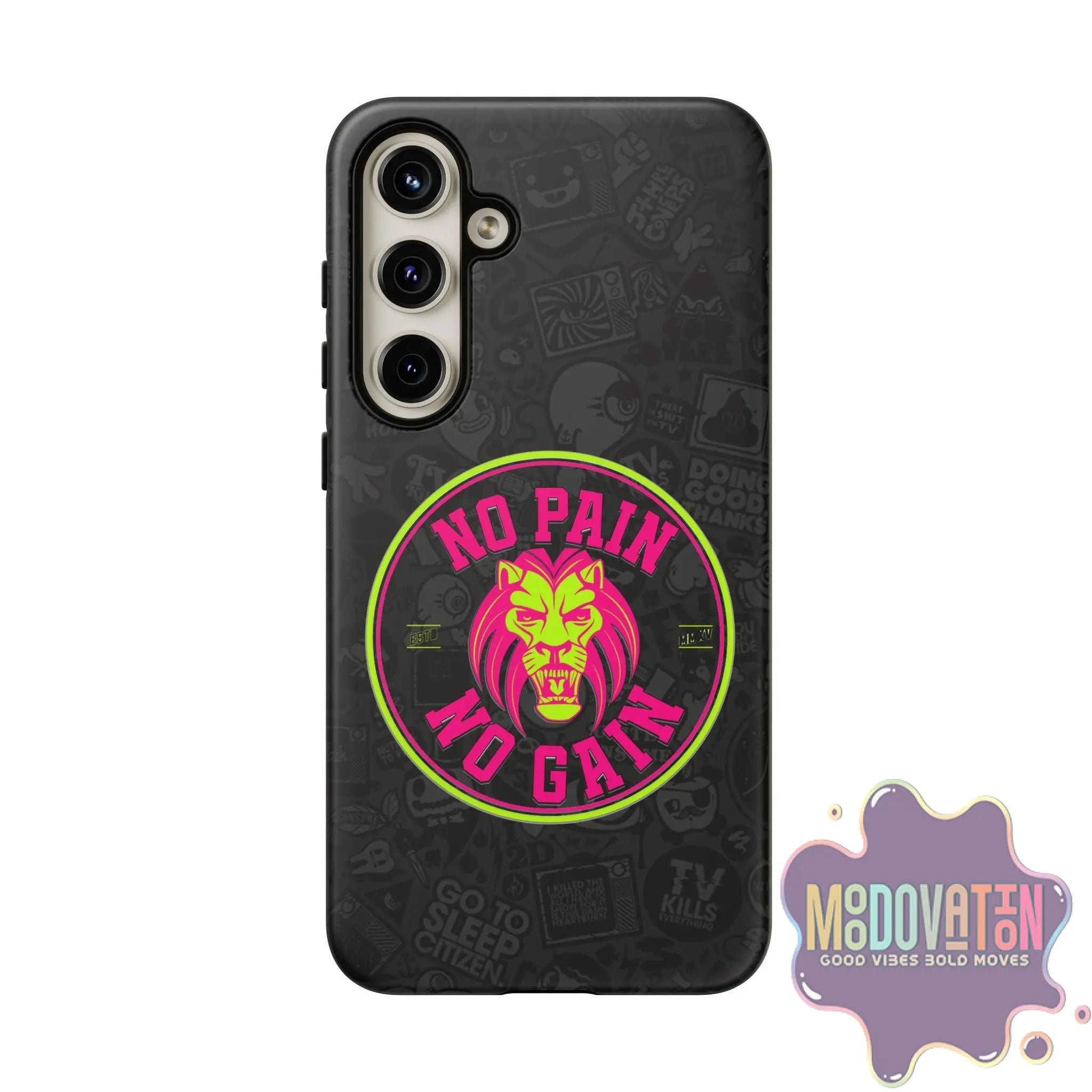 No Pain No Gain Phone Case - Black - MOODOVATION