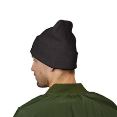 Breast Cancer Awareness Embroidered Beanie – Courage, Strength & Faith Ribbon