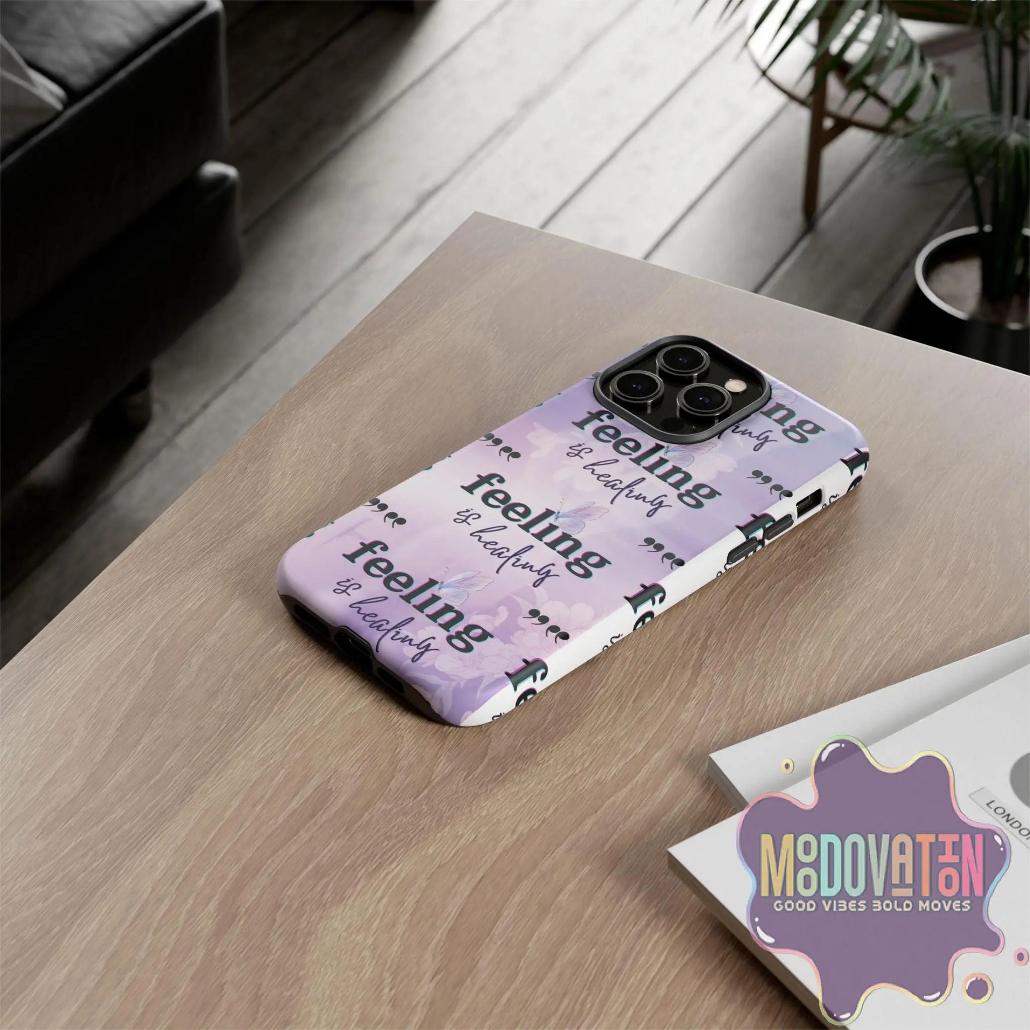 Feeling Is Healing Phone Case - Lilac - MOODOVATION