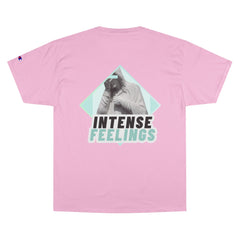 Intense Feelings - Cyan Print Unisex Champion T-Shirt