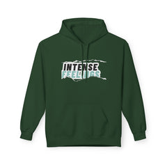 Intense Feelings Unisex Midweight Hoodie - Cyan Print