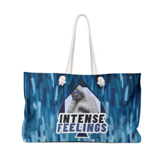 Intense Feelings – Navy Blue Weekender Tote Bag