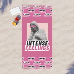 Intense Feelings - Pink Boho Beach Towel