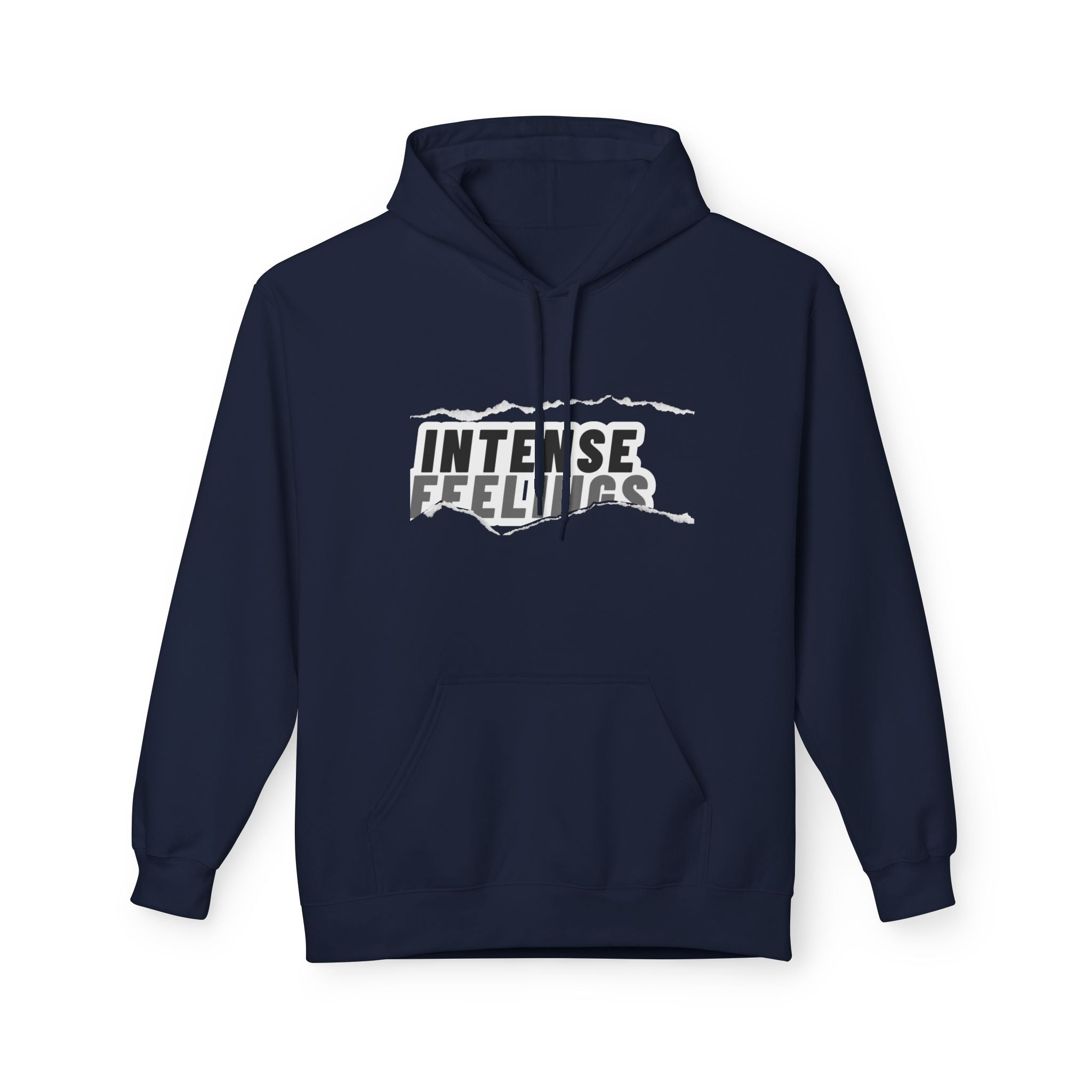 Intense Feelings Unisex Midweight Hoodie - Grey Print
