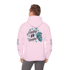 Feeling Is Healing - Unisex Statement Sleeve Hoodie