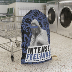 Intense Feelings - Navy Blue Laundry Bag