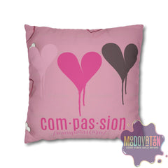 Compassion Faux Suede Square Pillowcase - MOODOVATION