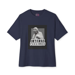 Intense Feelings – Grey Print Unisex Oversized Tee
