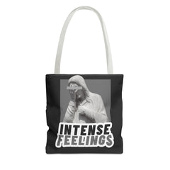 Intense Feelings Tote Bag - Grey Print
