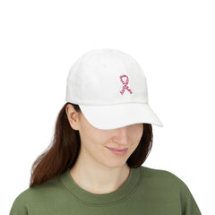 Breast Cancer Awareness Embroidered Ribbon Classic Dad Hat