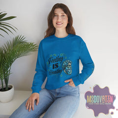 Feeling Is Healing Unisex Heavy Blend Crewneck Sweatshirt - MOODOVATION