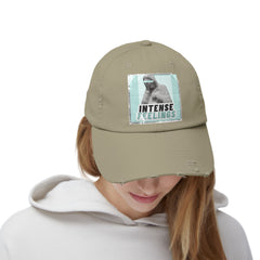 Intense Feelings - Cyan Print Vintage Distressed Hat
