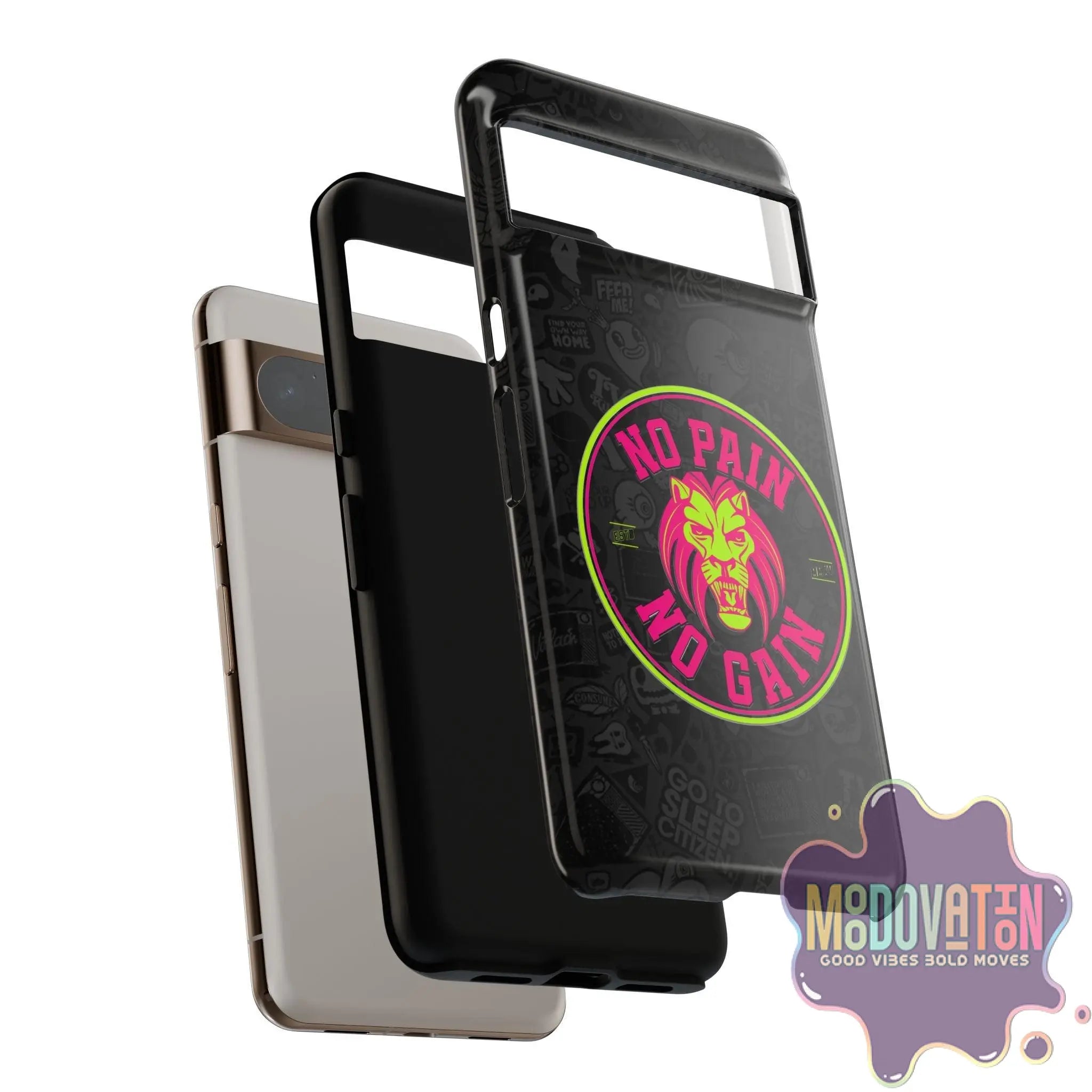 No Pain No Gain Phone Case - Black - MOODOVATION