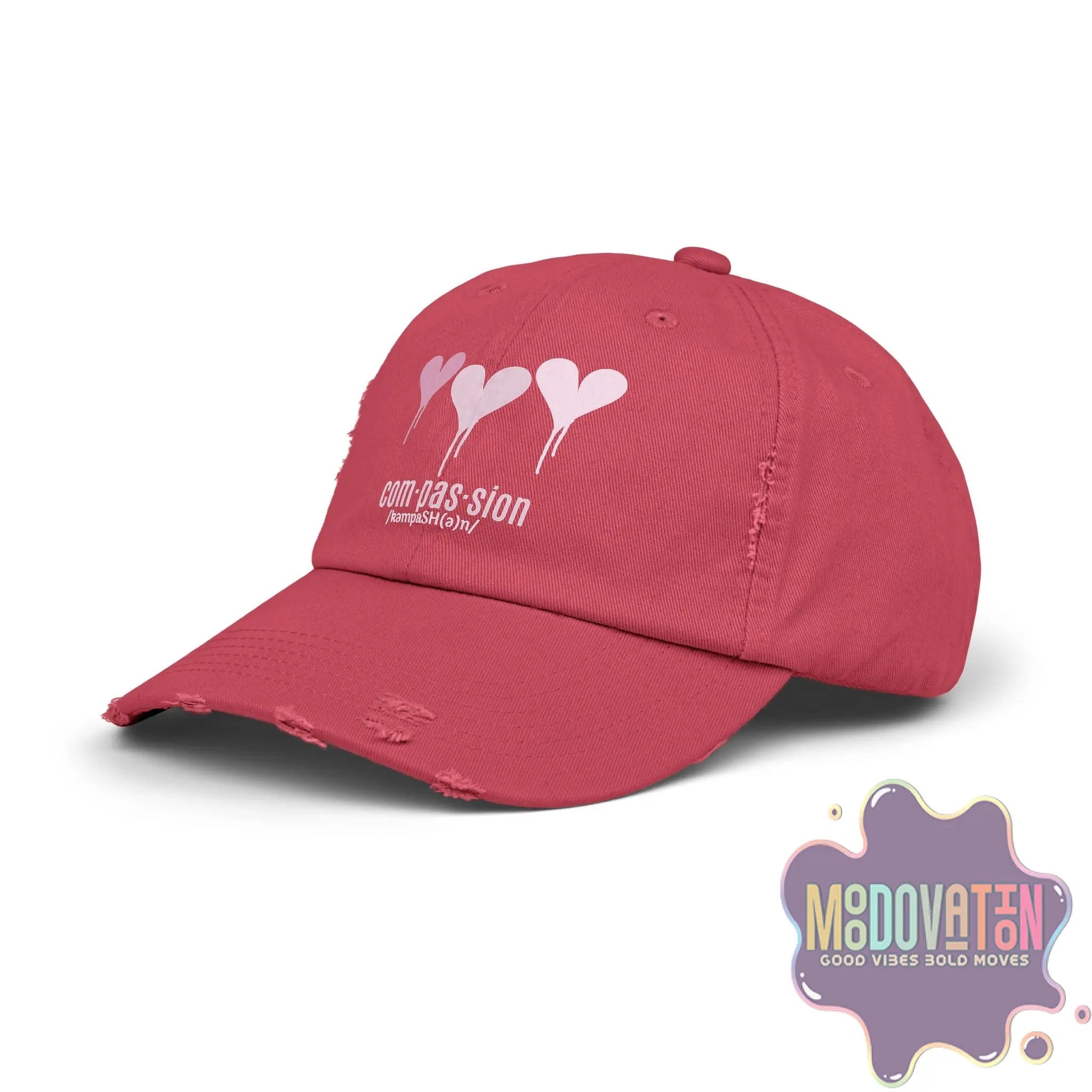 Compassion - Unisex Distressed Vintage Hat - MOODOVATION