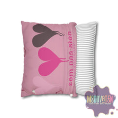 Compassion Faux Suede Square Pillowcase - MOODOVATION