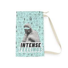 Intense Feelings - Cyan Laundry Bag