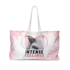 Intense Feelings – Rose Pink Weekender Tote Bag