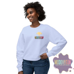 Good Vibes Bold Moves Personalized Unisex Lightweight Crewneck Sweatshirt - Brand Edition Moodovation