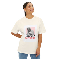 Intense Feelings – Rose Pink Print Unisex Oversized Tee