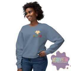 Good Vibes Bold Moves Personalized Unisex Lightweight Crewneck Sweatshirt - Brand Edition Moodovation