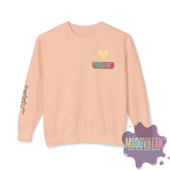 Good Vibes Bold Moves Personalized Unisex Lightweight Crewneck Sweatshirt - Brand Edition Moodovation