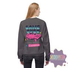 Game Over Unisex Midweight Crewneck Sweatshirt - MOODOVATION