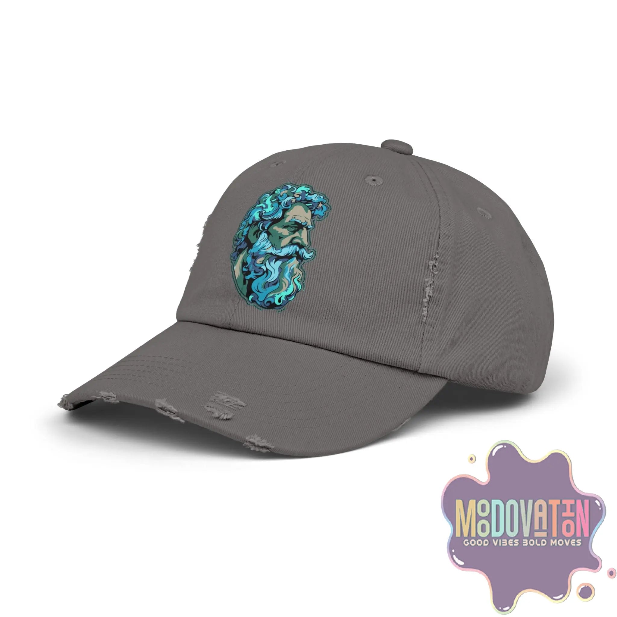 Marcus Aurelius Stoic - Unisex Distressed Vintage Hat - MOODOVATION