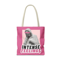 Intense Feelings Tote Bag - Pink Print