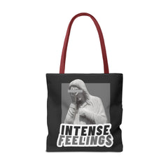 Intense Feelings Tote Bag - Grey Print