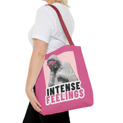 Intense Feelings Tote Bag - Pink Print