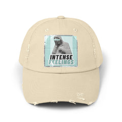 Intense Feelings - Cyan Print Vintage Distressed Hat