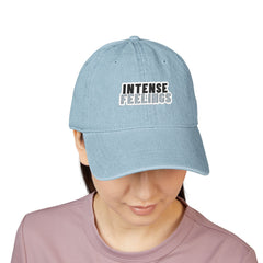 Intense Feelings - Embroidered Denim Hat