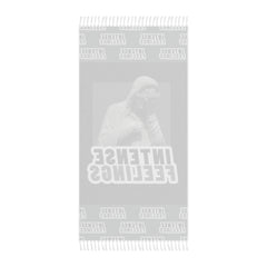 Intense Feelings - Grey Boho Beach Towel