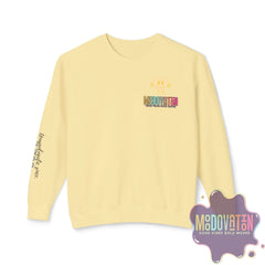 Good Vibes Bold Moves Personalized Unisex Lightweight Crewneck Sweatshirt - Brand Edition Moodovation