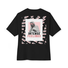 Intense Feelings – Rose Pink Print Unisex Oversized Tee