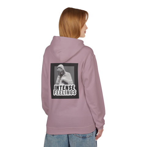 Intense Feelings Unisex Midweight Hoodie - Grey Print