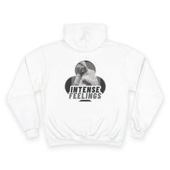 Intense Feelings Champion Unisex Hoodie - Grey Print