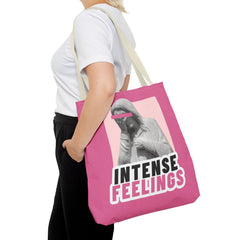 Intense Feelings Tote Bag - Pink Print