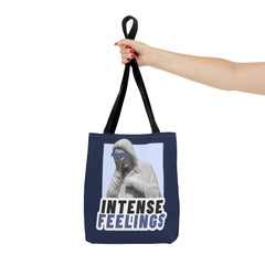 Intense Feelings Tote Bag - Navy Print