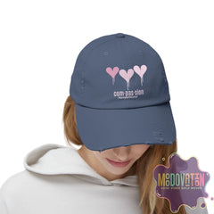 Compassion - Unisex Distressed Vintage Hat - MOODOVATION